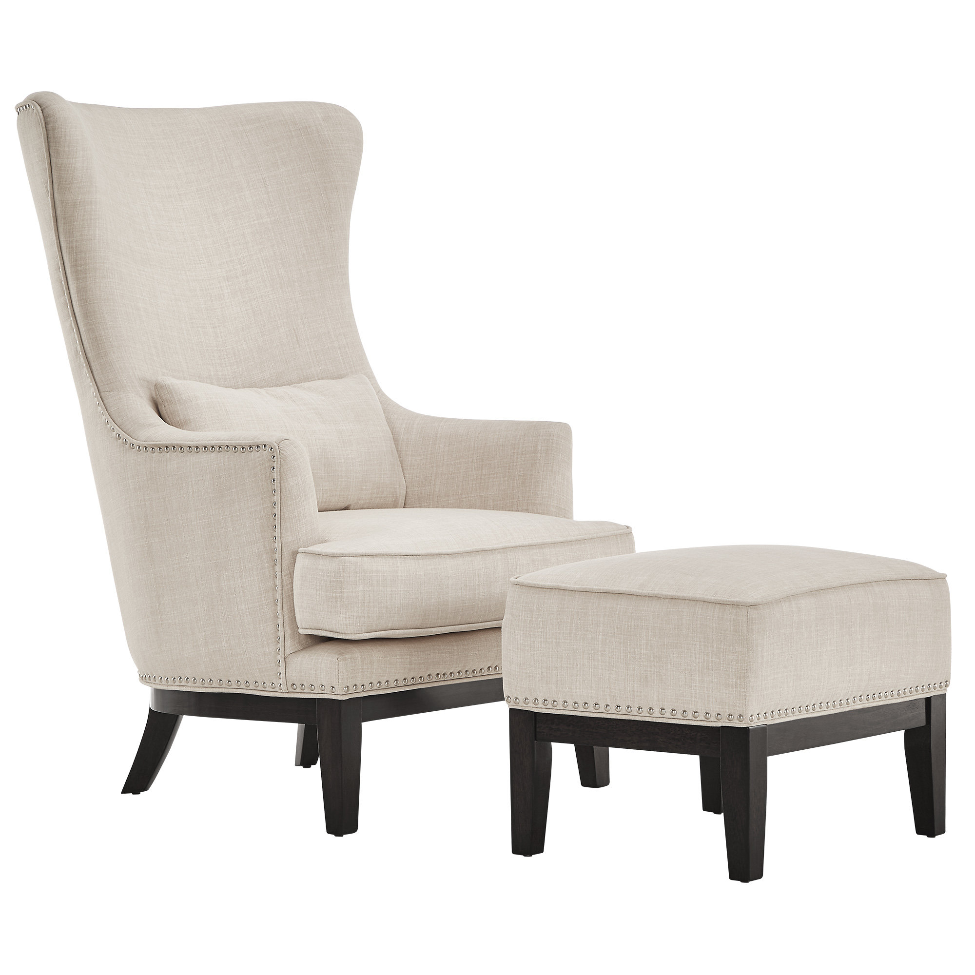 Kingstown Home Matteo Wing back Chair and Ottoman & Reviews Wayfair.ca